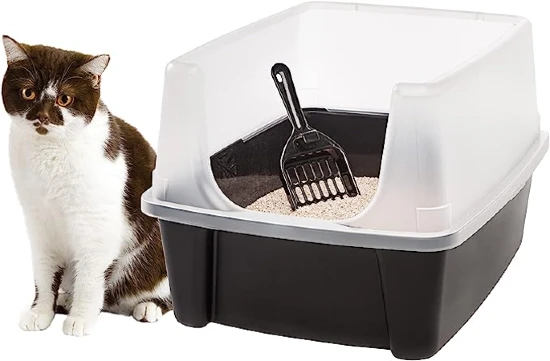 IRIS USA Open Top Cat Litter Tray